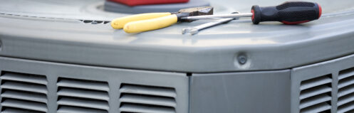 Air conditioner getting a maintenance early in Mesa.